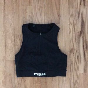 Gymshark Half Zip Bra Top